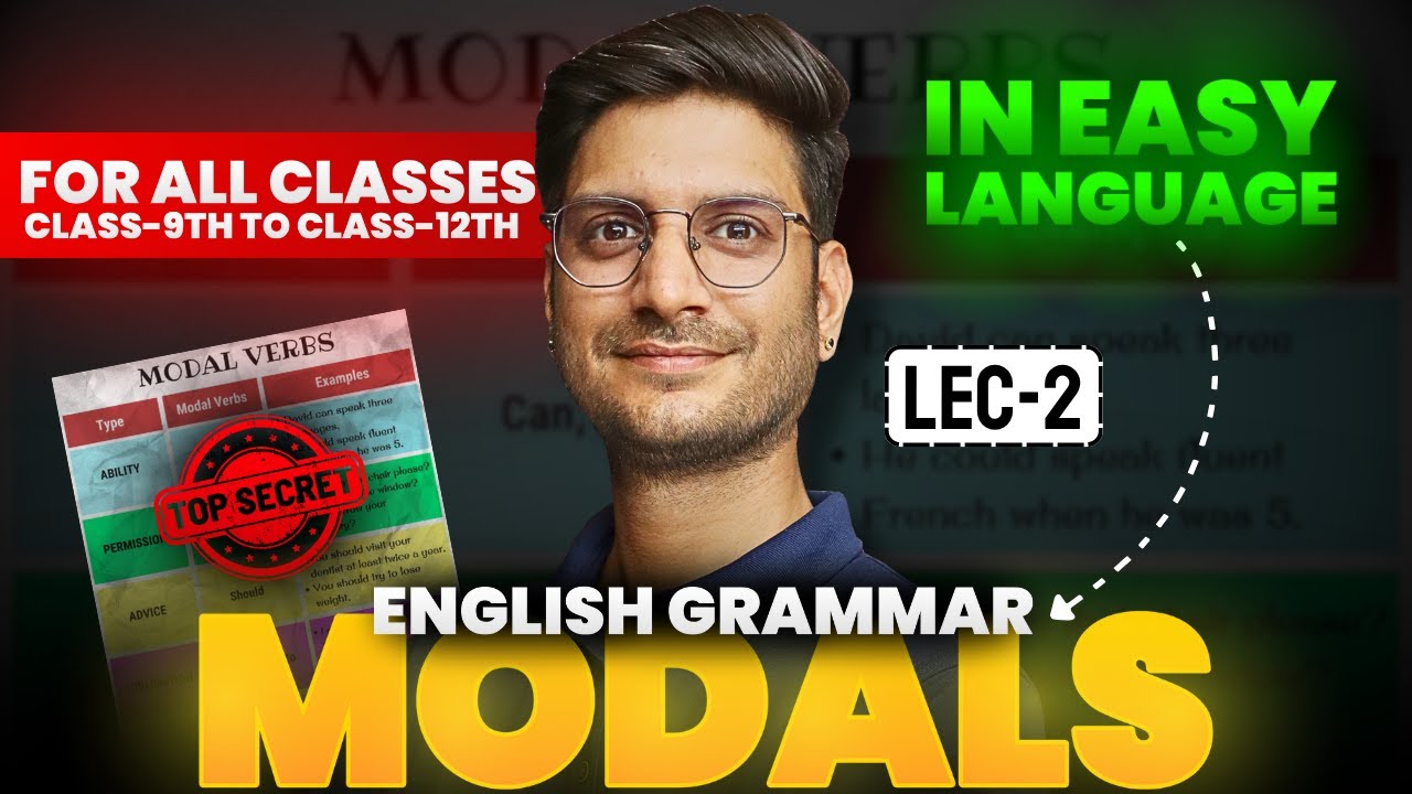 L-2, Modals | Modals in English Grammar | English Grammar with Examples | For Class-9th To 12th