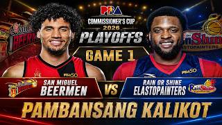 SAN MIGUEL BEERMEN vs RAIN OR SHINE | GAME 1 -PLAYOFFS -PBA COMMISSIONER'S CUP | PLAY BY PLAY