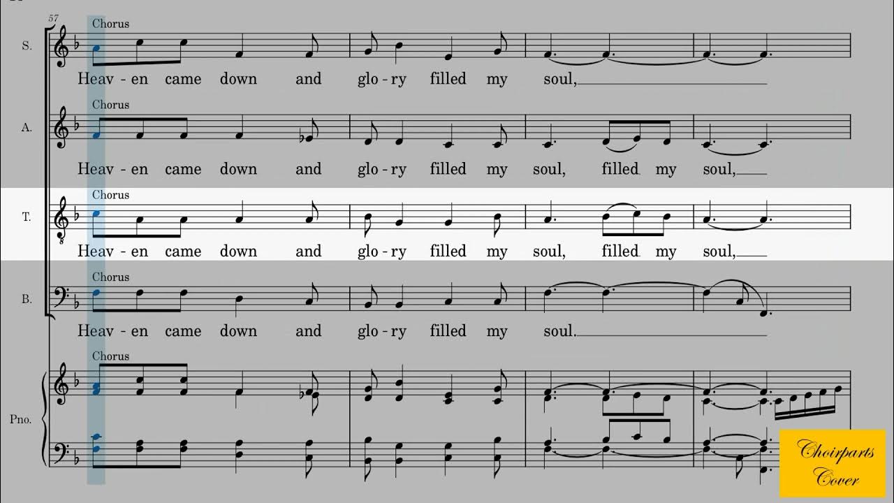 Heaven Came Down And Glory Filled My Soul | Tenor Heaven Came Down And Glory Filled My Soul | Tenor