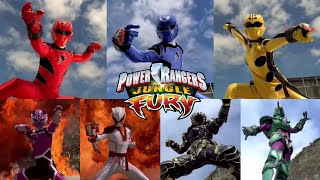 Power Rangers Jungle Fury All Single Rangers Morphs