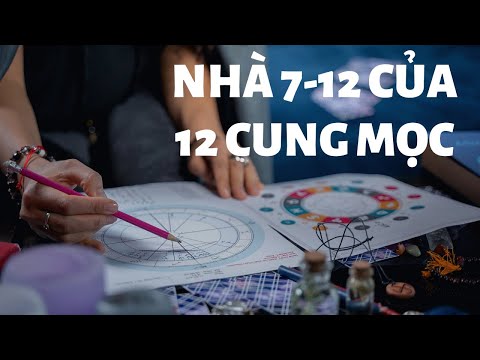 Hướng dẫn chi tiết 12 cung Mọc🌍 phần 2: Nhà 7-12🪐