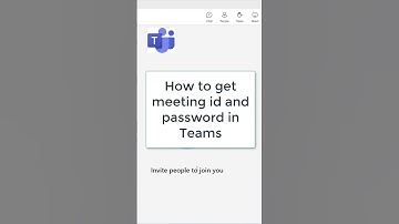 How to get teams meeting id and password. #teams  #microsoft
