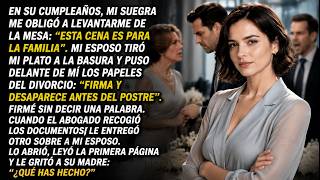 Mi esposo me hizo firmar el divorcio ante todos—entonces su abogado le entregó otro sobre