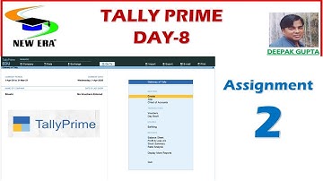 Tally Prime Day-8 By Deepak Gupta