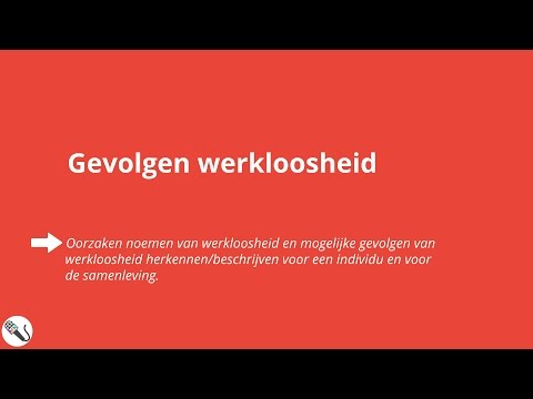 Video: Wat Is Die Sosio-ekonomiese Gevolge Van Werkloosheid?