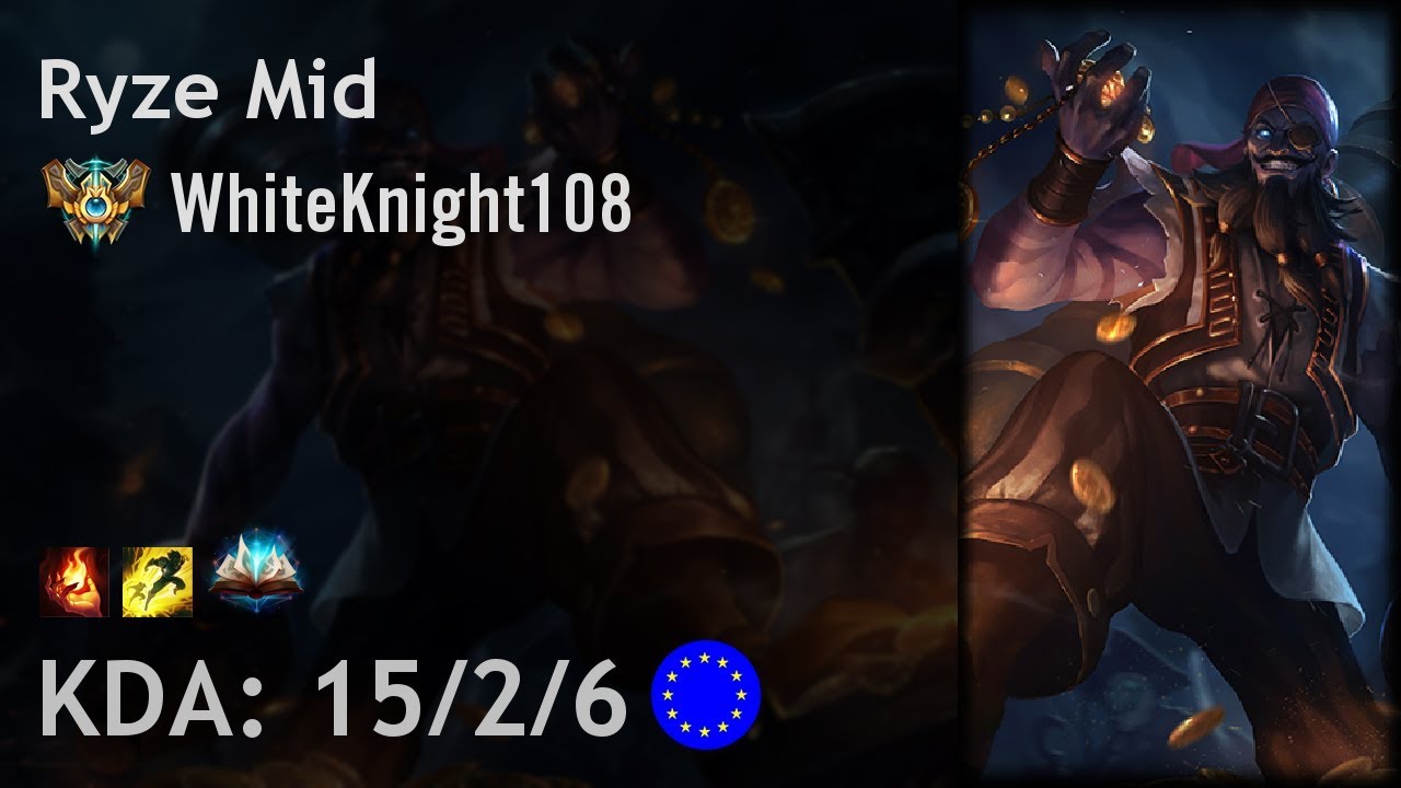 Ryze Mid vs Vladimir - WhiteKnight108 - EUW Challenger Patch 8.1