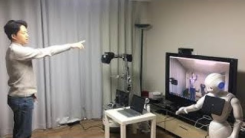 Human-robot motion retargeting demo on Nao and Pepper using C-3PO method