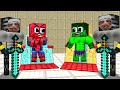 Örümcek Adam ve Hulk Çılgın Rahibenin Korku Evinde #1 - Minecraft