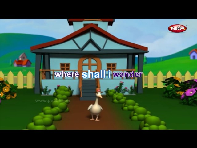 Goosey Goosey Gander Nursery Rhyme With Animated Lyrics | Nursery