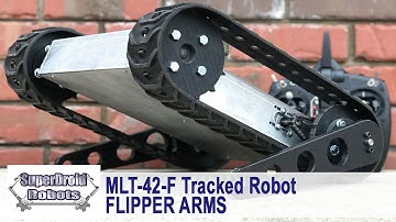 Motorized Flipper Arms on our Tracked Robot Platform MLT-42-F SuperDroid Robots