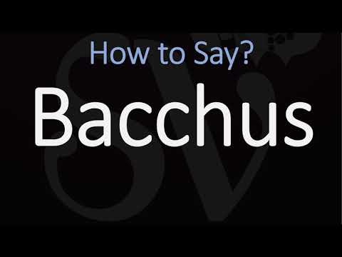 Vídeo: Què significa bacchus en anglès?