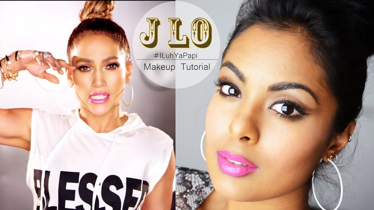 Jennifer Lopez I Luh Ya Papi Makeup Tutorial Full Face Makeup With