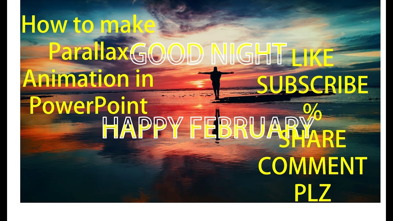 Learn how to create Basic Parallax video animation in PowerPoint - YouTube