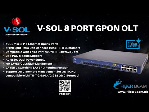 VSOL V1600G1 8 PORT 10G GPON OLT 🔥