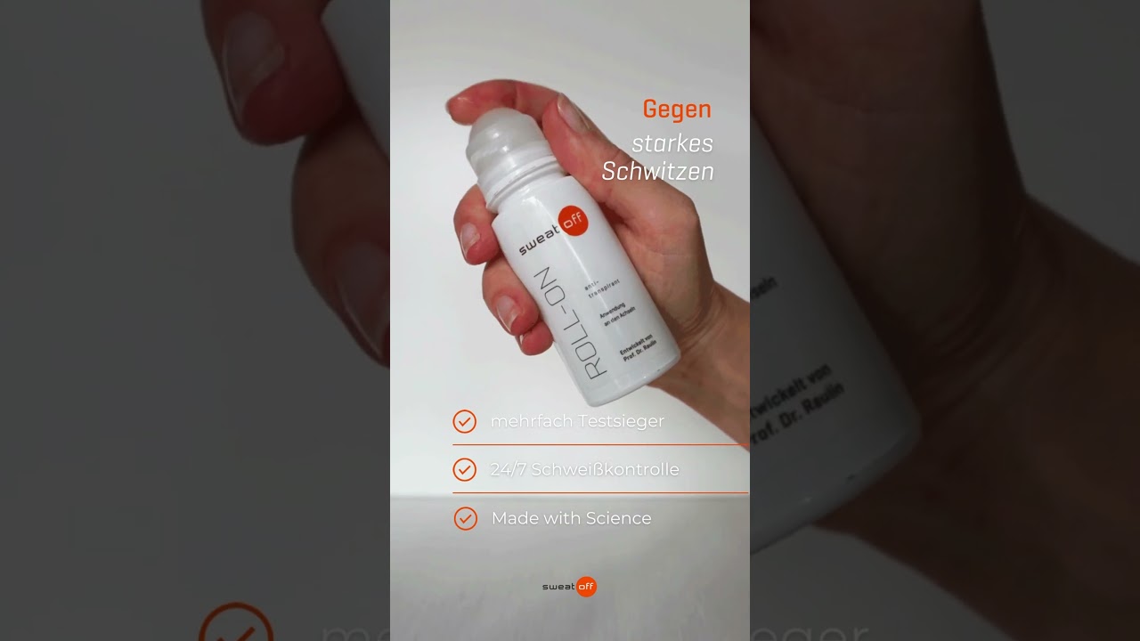 💧 Sweat-Off Roll-On – Der Bestseller gegen Schwitzen seit 2006! 🧡✨
