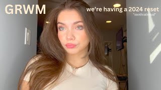 grwm like were on facetime 🎀 leveling up this year & making our dreams a reality