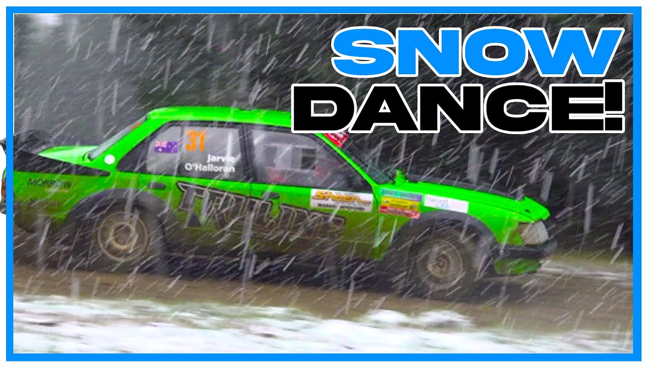 SNOW in AUSTRALIA Crazy Rally with cars slipping and sliding! Blend ...