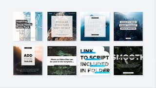 Social Media Posts Pack After Effects Template Videohive 26805370
