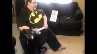Fat Guy Destroys Xbox (Reversed)