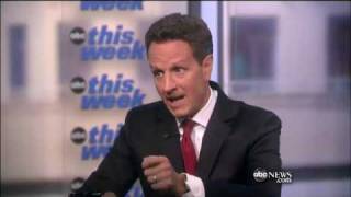 Geithner Talks Economy