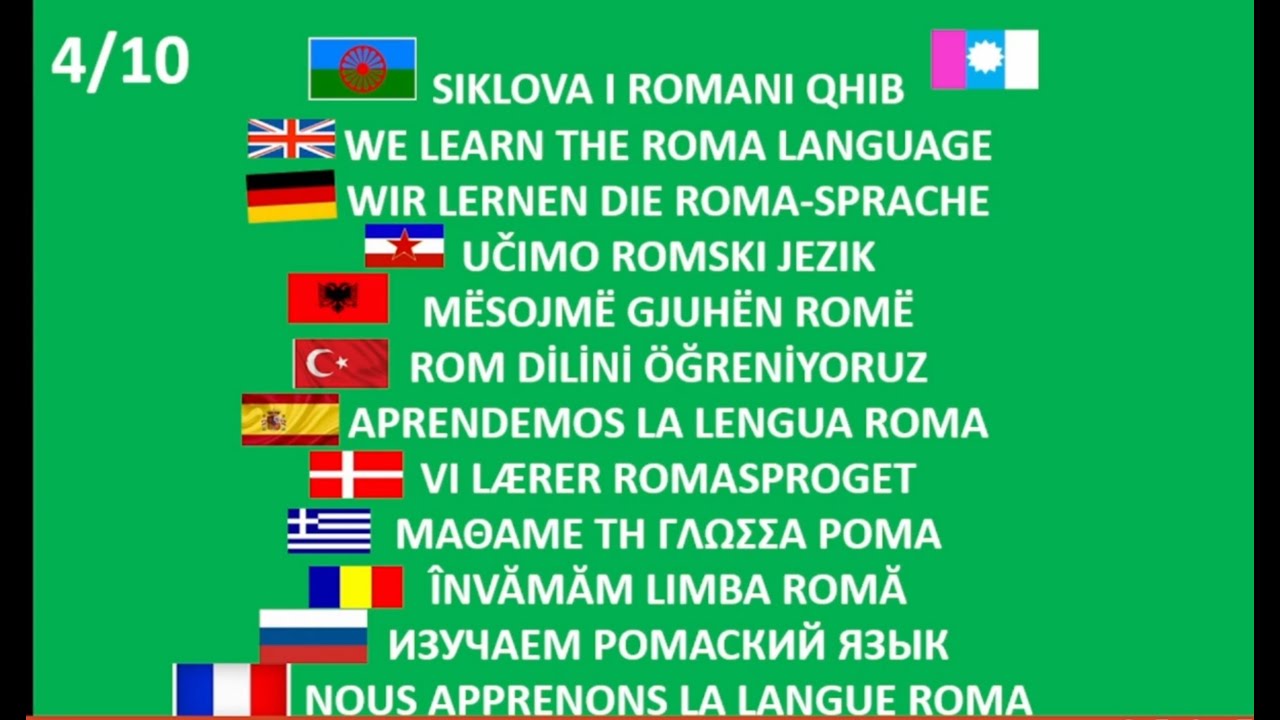 WE LEARN THE ROMA LANGUAGE 4 /A CONVERSATION BETWEEN TWO PERSONS:4 ...