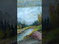 Landscape with palette knife