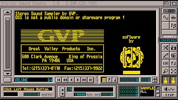AMIGA MUSIC PROGRAM DSS DIGITAL SOUND STUDIO FROM GVP UTILITY UTILITIES TOOL WITH 2 MUSIC EXAMPLES