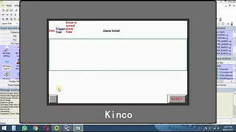 Alarm And Event Display demo of KINCO HMI