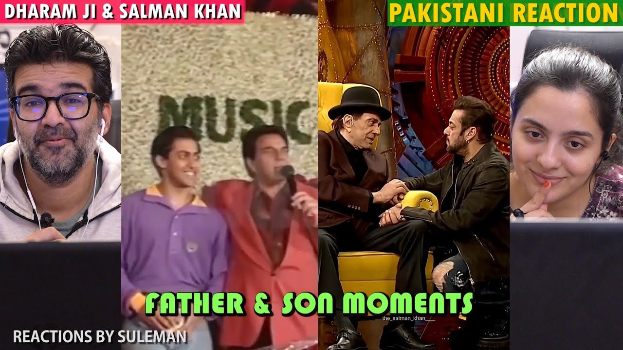 Pakistani Couple Reacts To Dharmendra Ji & Salman Khan Father Son Moments | Tribute To Dharmendra 