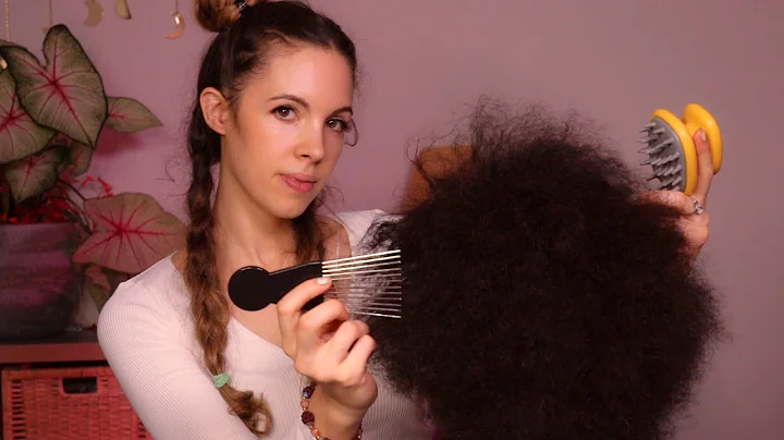 [ASMR] REALISTIC Afro Hair Detangling, Scalp Check, Scalp Massage & Scratching (SUPER Relaxing)