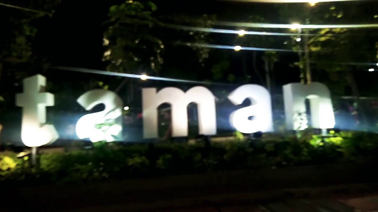 Vlog Amatiran Suasana Malam Taman Bungkul Surabaya