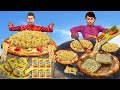 Maggi pizza street food tasty maggi noodles pizza recipe cooking village food hindi kahaniya comedy