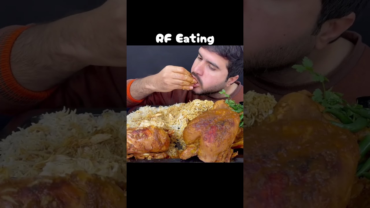 ASMR: EATING SPICY CHICKEN CURRY 🔥 BASMATI RICE || 