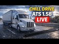 🔴EP:2 LIVE | ATS 1.58 Beta Casual Drive &amp; Leveling | Chill Trucking (No VR)