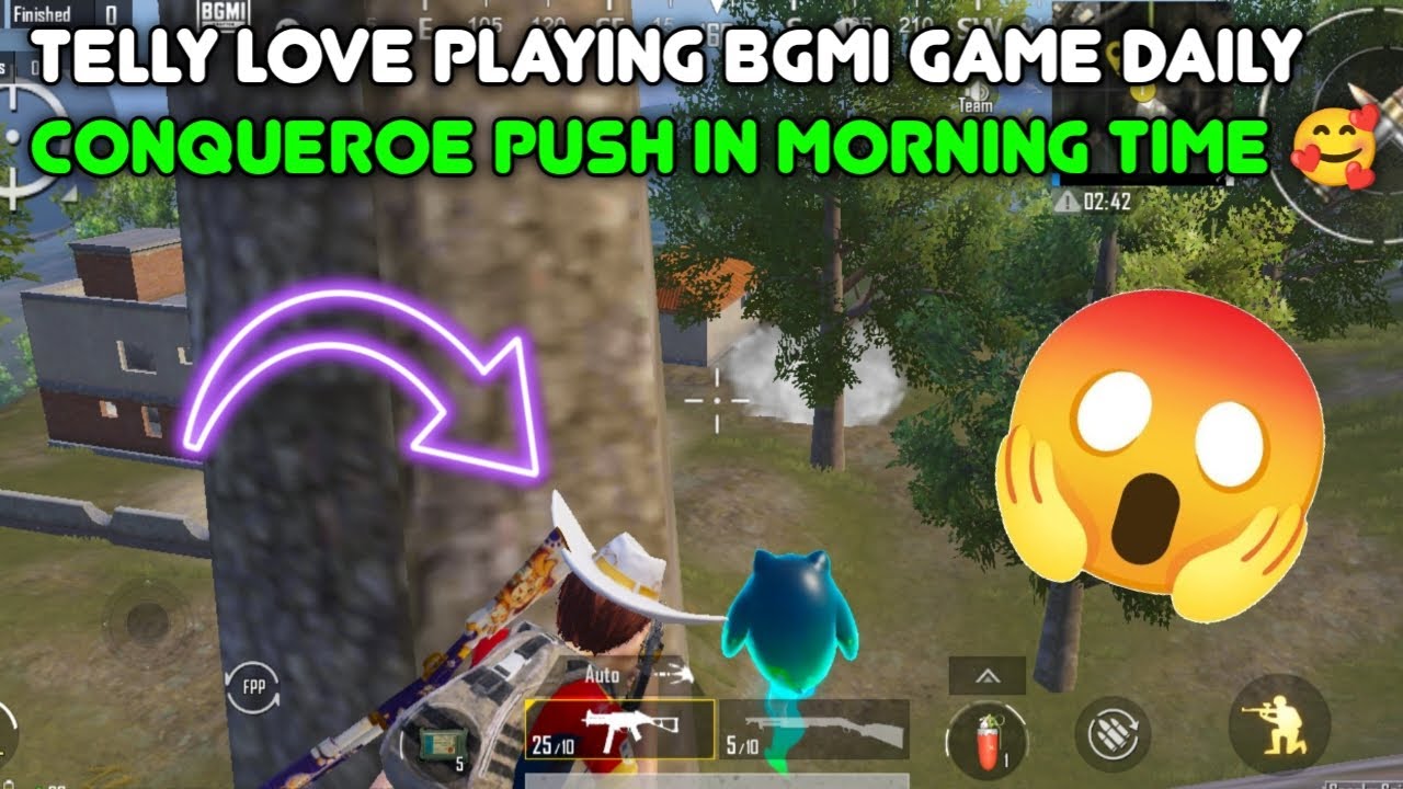 Telly Love Playing Bgmi Game Daily Conqueroe push in Morning Time 🥰
