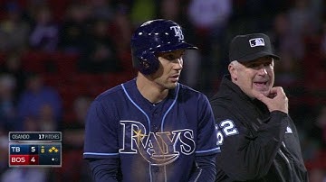 TB@BOS: Sizemore doubles in a pair to give Rays lead