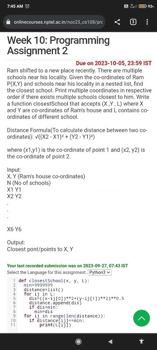 The joy of computing using python week 10 programming assignment nptel ...