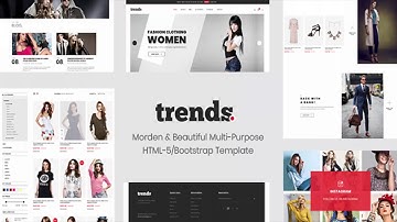 Trends - eCommerce HTML5 and Bootstrap 4 Template | Themeforest Website Templates and Themes