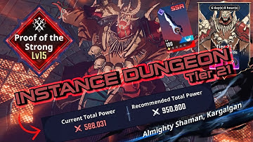 (PoS Lv. 15) Almighty Shaman Kargalgan Tier 21, Cleared Using 588k Total Power【Solo Leveling Arise】