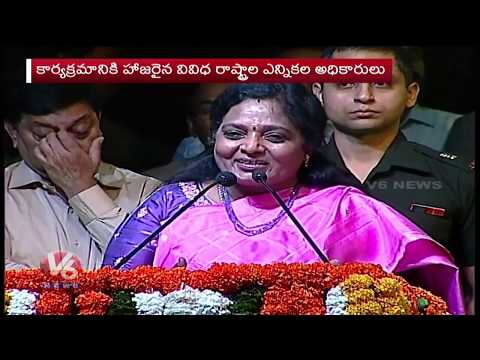 Governor Tamilisai Speech In Telangana Democracy Awards | V6 Telugu News