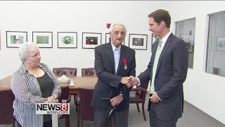 92-year-old World War II veteran honored for his service