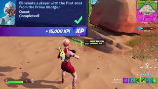 Eliminate a Player with the First Shot from the Prime Shotgun Fortnite