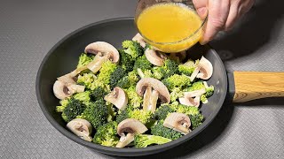 A light dinner with broccoli! It turns out delicious and very simple