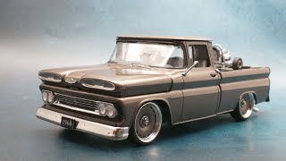 AMT 1960 Chevrolet fleetside pickup with go-kart [picture slideshow]