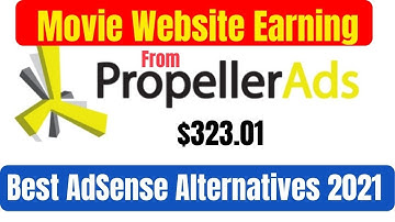 My Movie Website Earning From Propeller ads 2021 | AdSense alternative payment proof