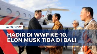 Ketika Luhut Sambut Kedatangan Elon Musk di Bandara Ngurah Rai Bali