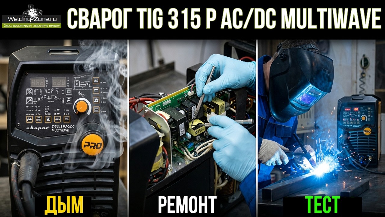 Ремонт Сварог TIG315 P AC:DC multiwave в сервисном центре Зона сварки