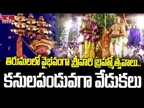 తిరుమలలో వైభవంగా శ్రీవారి బ్రహ్మోత్సవాలు.. కనులపండువగా వేడుకలు | Tirumala Brahmotsavam | hmtv