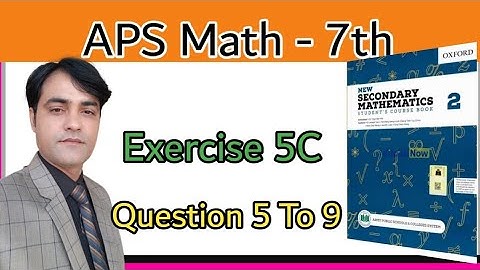 Exercise 5C, Q No 5 TO 9 II Factorization II New Secondary Mathematics Book 2