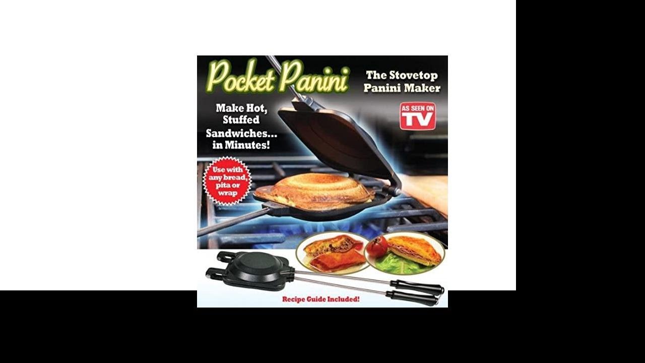 Pocket Panini Stovetop Hot Stuffed Sandwich and Toastie Maker AS SEEN ON TV 